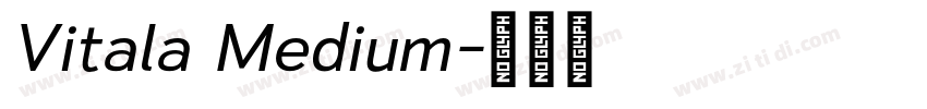 Vitala Medium字体转换